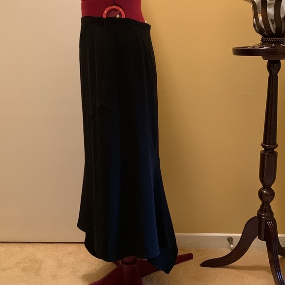 MAX MARA BLACK ASYMMETRICAL SKIRT - Picture 6 of 13